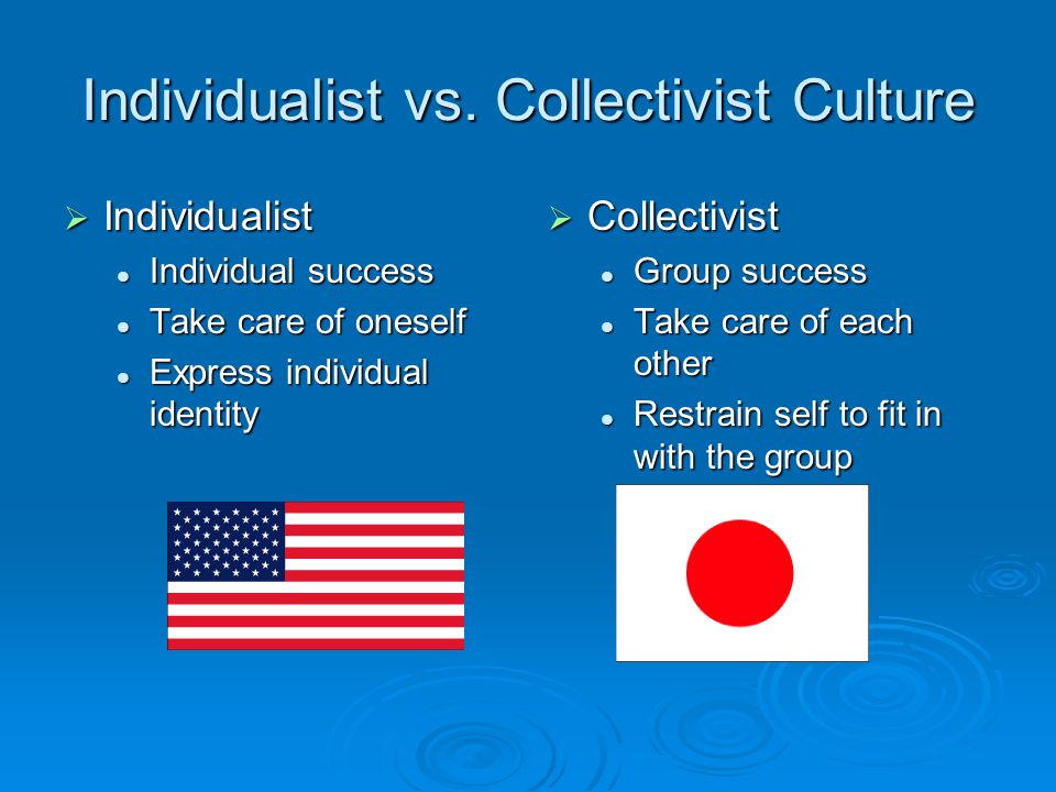 Communication in individual and collectivist societies essay